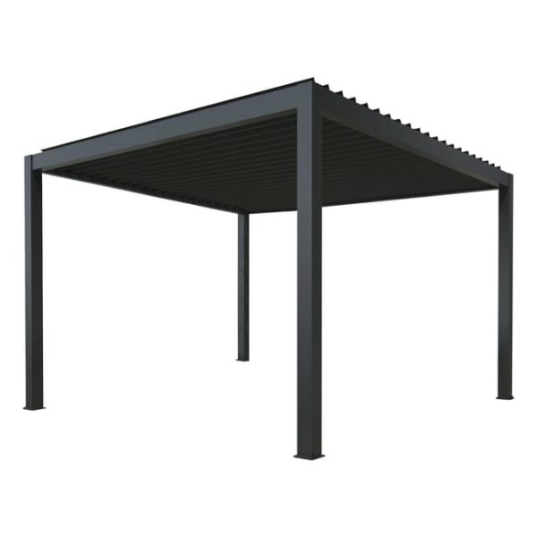 Pawilon ogrodowy pergola Luxe 393.5x299.4x231 cm antracyt Esti&Esta