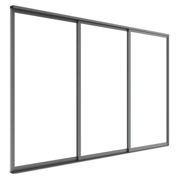 Drzwi przesuwne do pergoli Luxe panel 370x218cm antracytowe